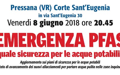 EMERGENZA PFAS, QUALE SICUREZZA PER LE ACQUE POTABILI?