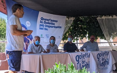 Il monitoraggio della Goletta dei Laghi di Legambiente sul Lago di Garda