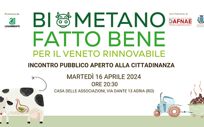 Biometano Fatto Bene_incontro pubblico con la cittadinanza